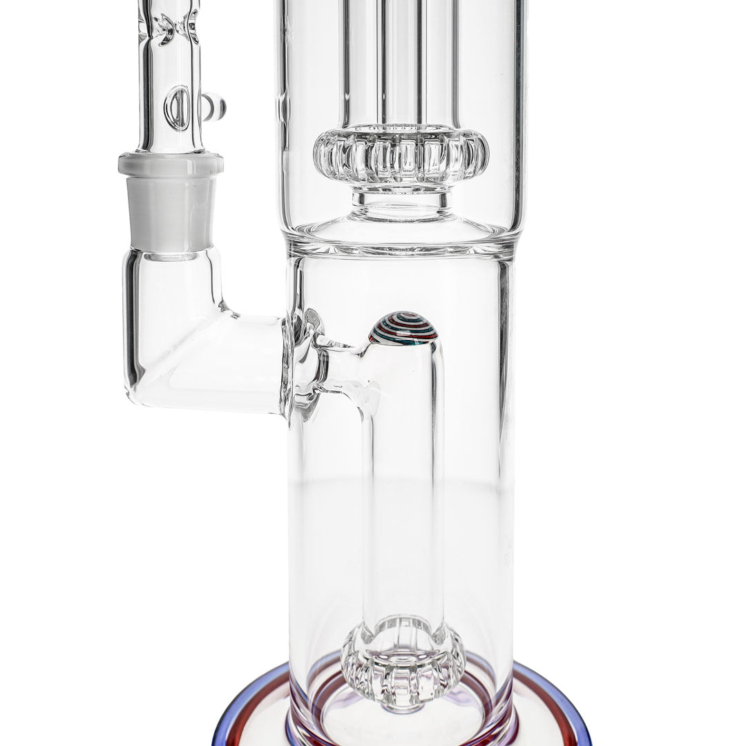 Full Size Circ to Circ Perc Bong by Toro Glass