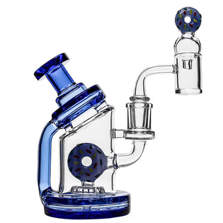 Toxic Glass Donut Recycler Dab Rig Set
