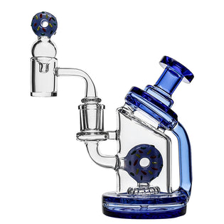 Toxic Glass Donut Recycler Dab Rig Set