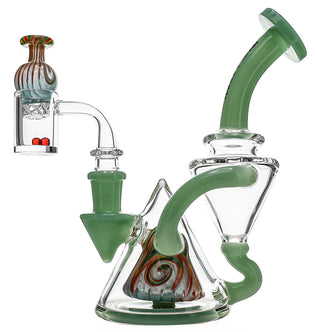 Toxic Pyramid Wigwag Recycler Dab Rig Set