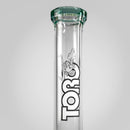 7-Arm Mini Straight Tube Bong by Toro Glass