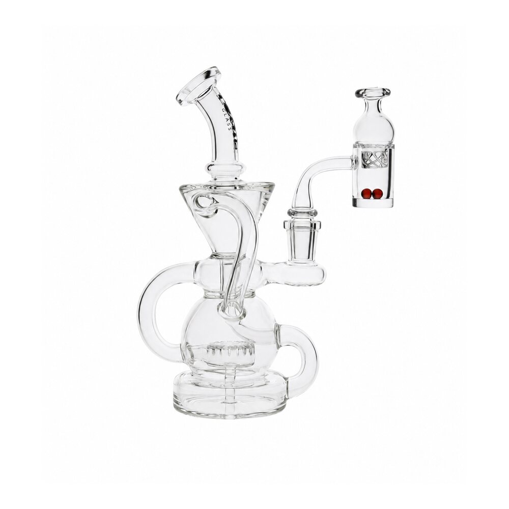 Toxic Glass 7-inch Recycler Dab Rig Set