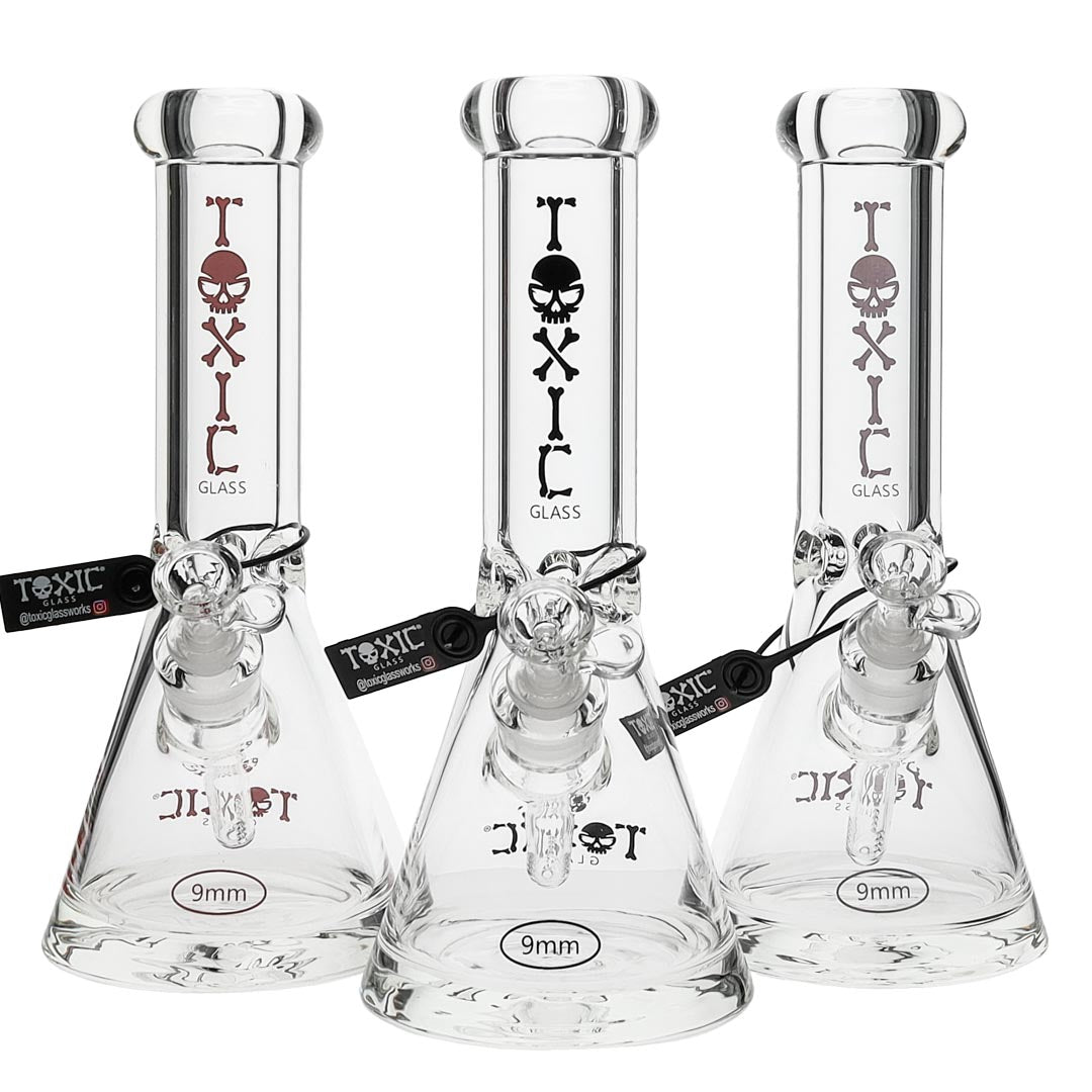Toxic Glass 12-inch 9mm Beaker Bong