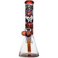 Toxic Glass Mini Halloween Beaker Bong Front View