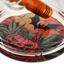 Toxic Glass Mini Halloween Beaker Bong Inside Base View