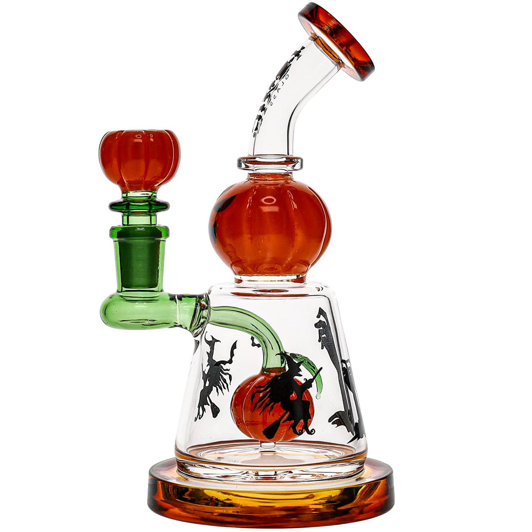 Toxic Glass Halloween Pumpkin Dab Rig