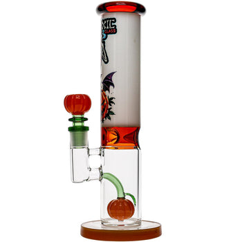 Toxic Glass Mini Halloween Pumpkin Bong Right Side View image