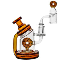 Toxic Glass Donut Recycler Dab Rig Set