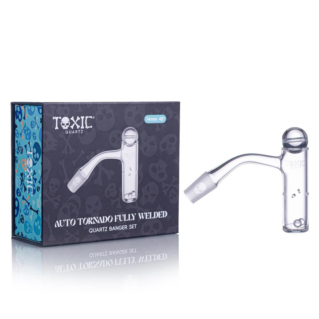 Toxic Glass 45-Degree Auto Tornado Quartz Banger Set