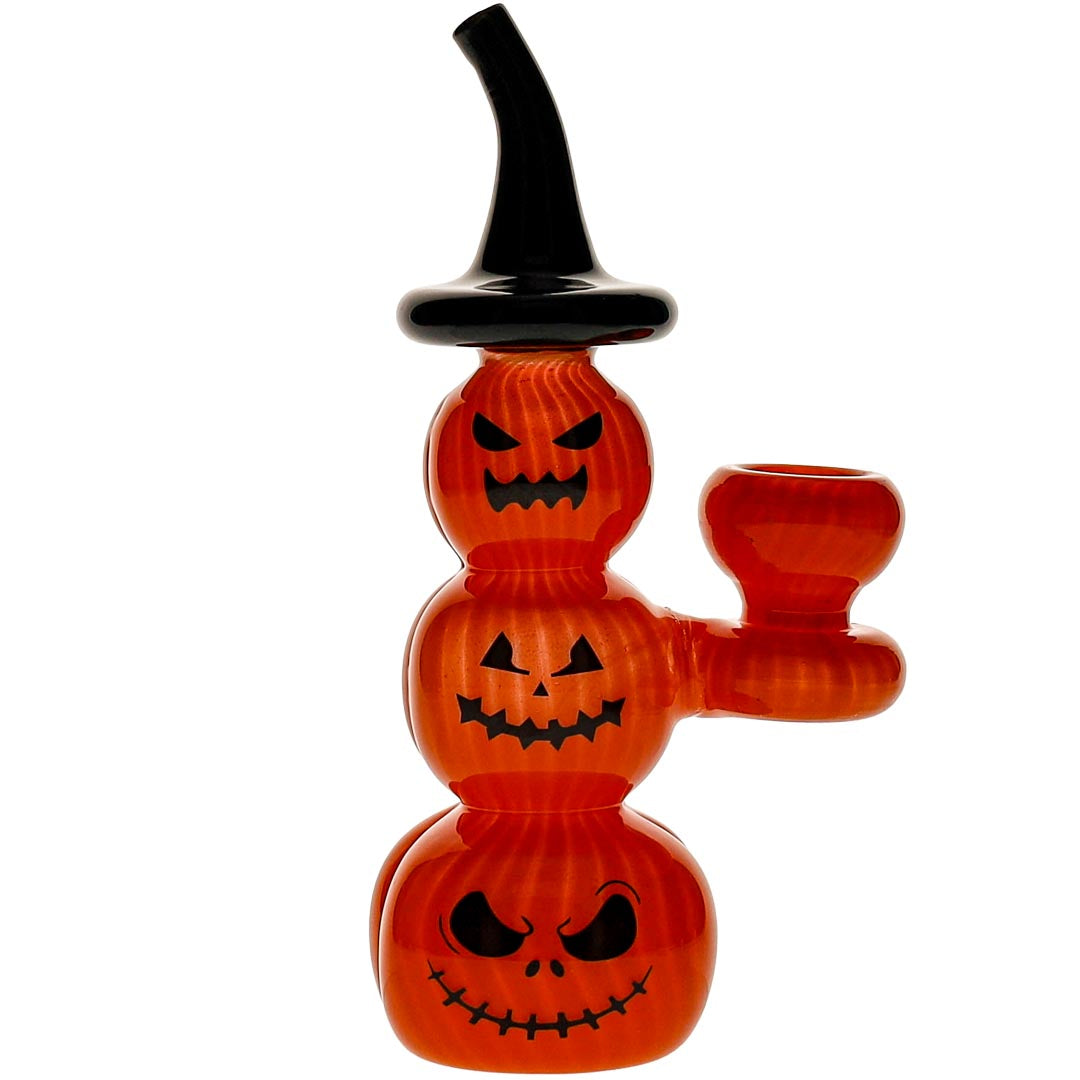 Toxic Glass Mini Pumpkin Pileup Bubbler Bong