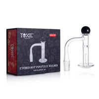 Toxic Quartz Etched Bottom Terp Slurper Set