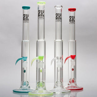 2K Glass Art Triple MeshLine Perc Bongs