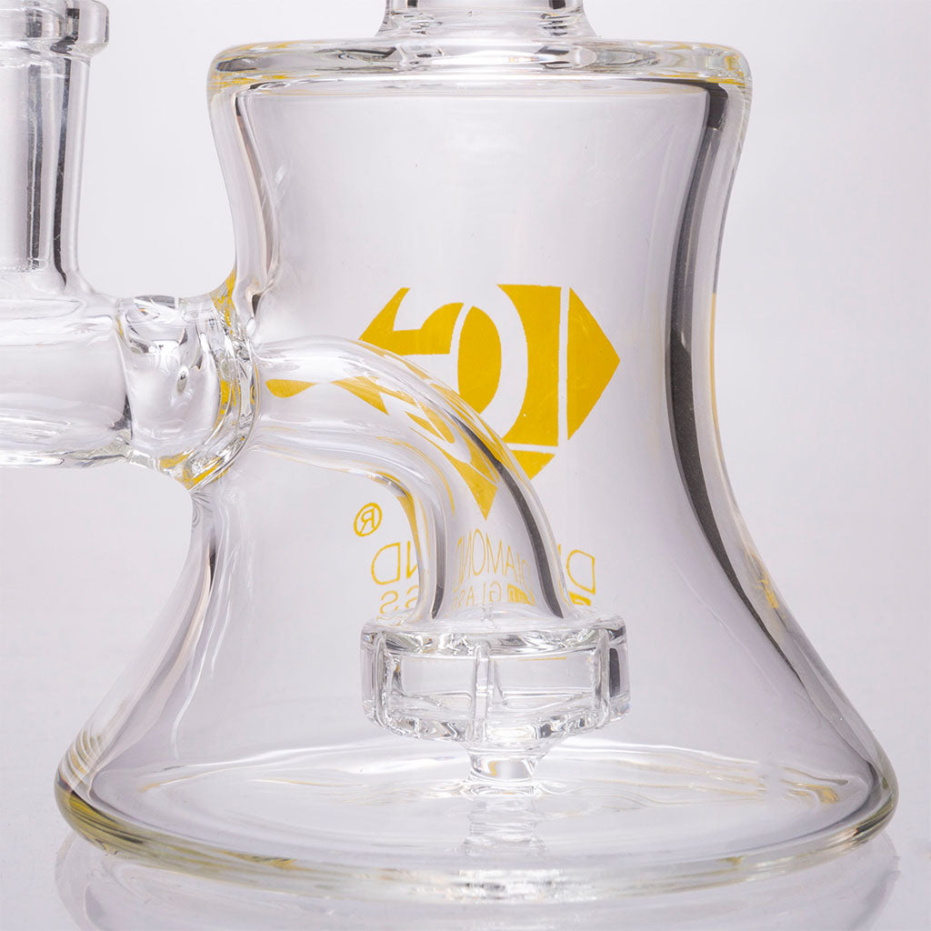 Mini Bong with Perc by Diamond — Badass Glass