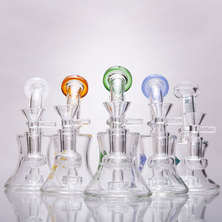 Diamond Glass Mini Showerhead Bubbler Bong