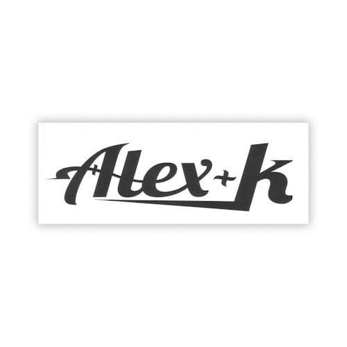 Alex K Glass - Black & White Logo Sticker