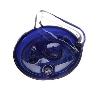 Devol Glass Reticello Belt Buckle Pipe