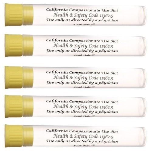 California Doob Tube - Yellow Top 5 Pack