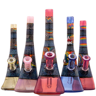 Chuck B Glass Mini Full Color Beakers