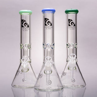 Diamond 7mm Shower Head Beaker Bongs