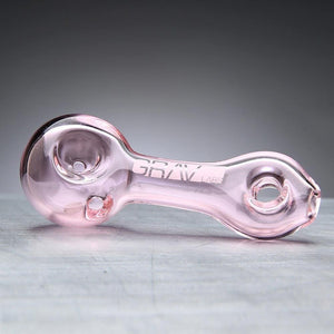 GRAV Glass Pink Mini Donut Spoon Pipe