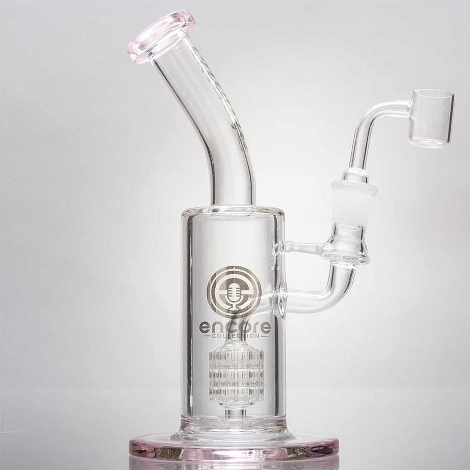 Fixed Barrel Perc Dab Rigs by Encore Glass