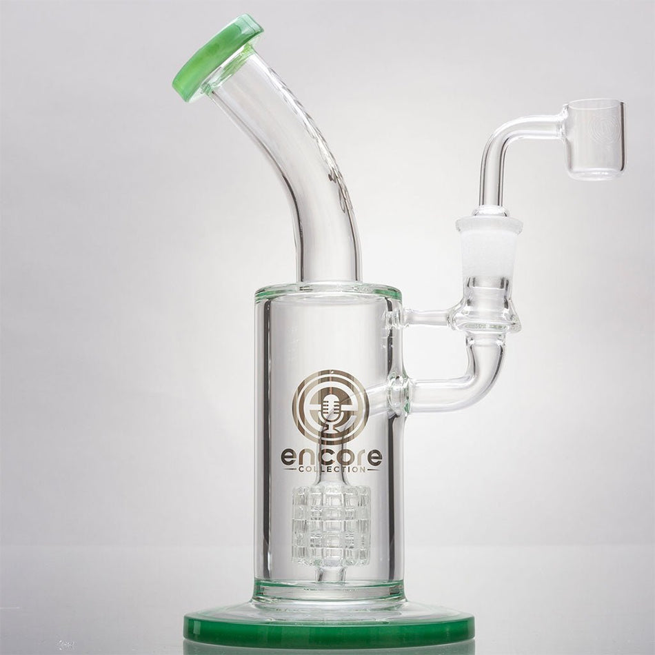 Fixed Barrel Perc Dab Rigs by Encore Glass