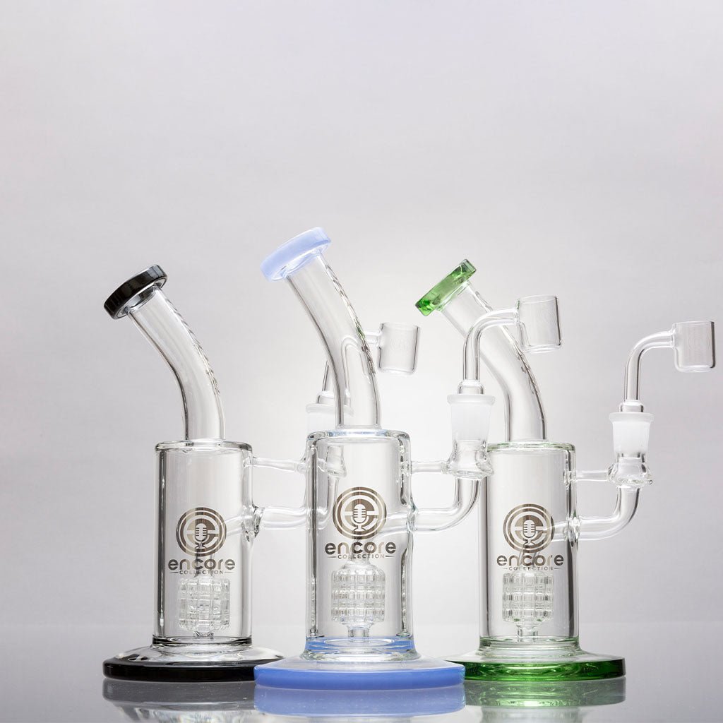 Fixed Barrel Perc Dab Rigs by Encore Glass – Aqua Lab Technologies
