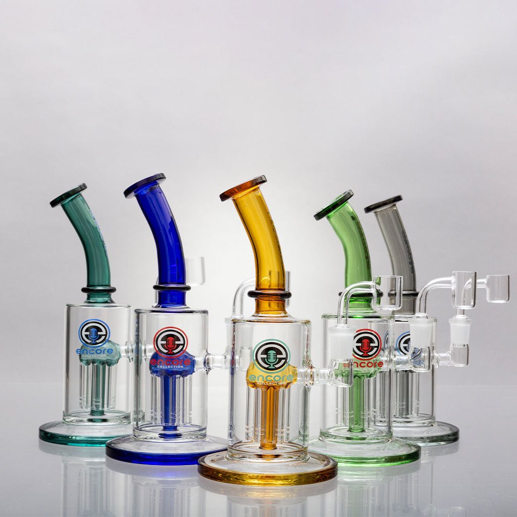 Encore Glass - Mini 6-Arm Perc Dab Rigs - Aqua Lab Technologies