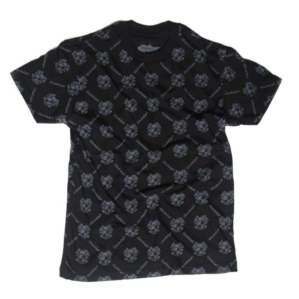 Black Small All Over Print T-shirt - illadelph