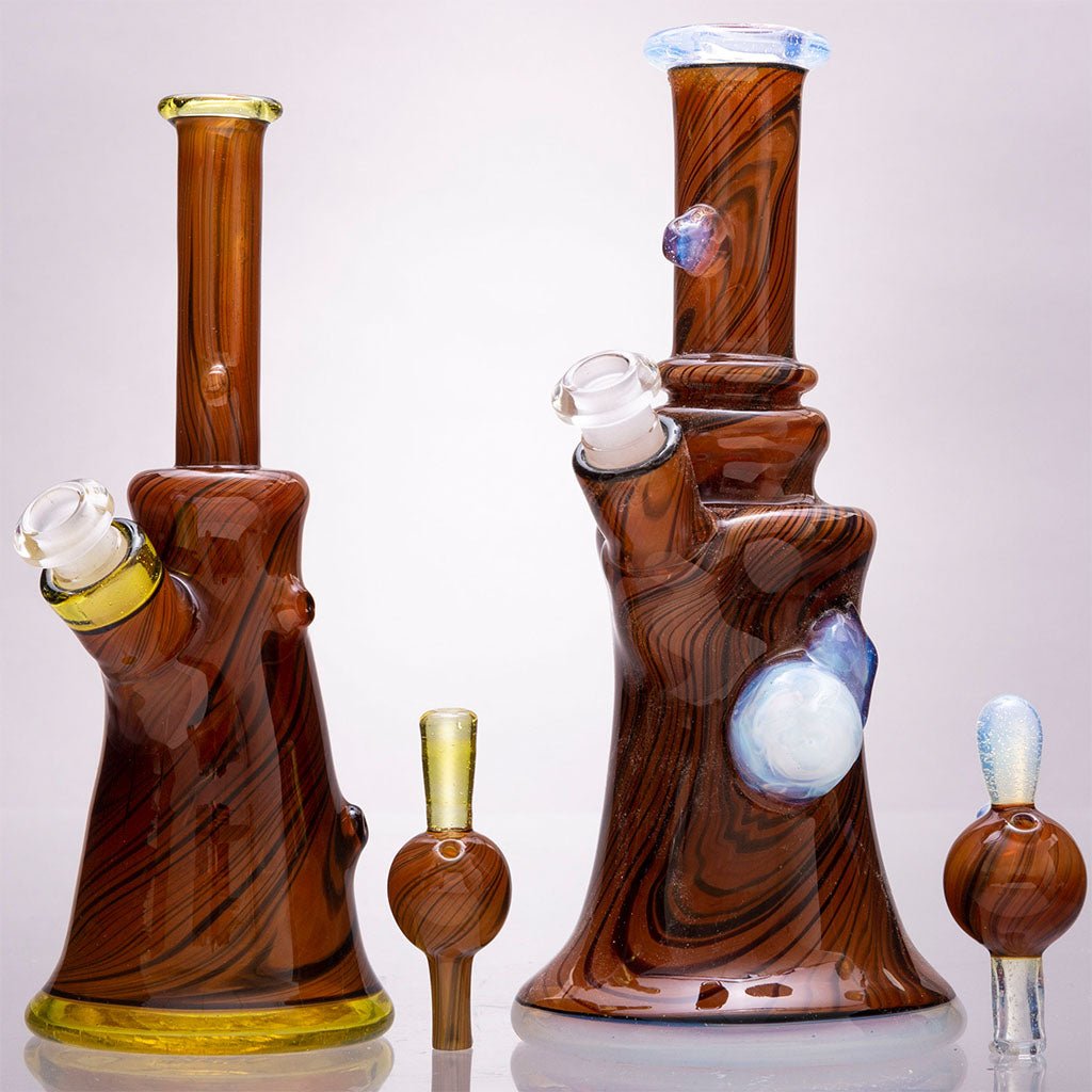 Leary Glassworks - Woodgrain Mini Bongs