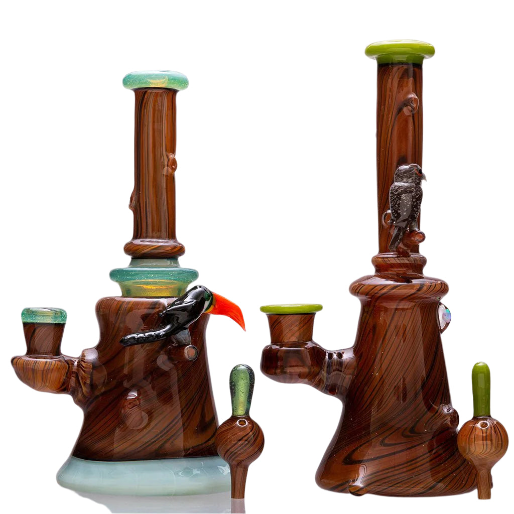 Woodgrain Critter Dab Rigs by Leary Glassworks – Aqua Lab Technologies