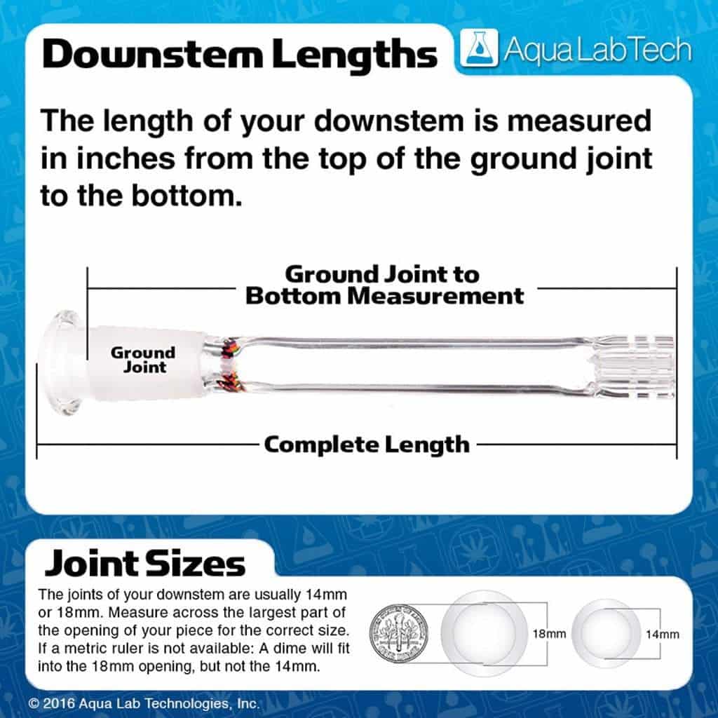Leisure - 14/18mm Black 6 Arm Downstem - Aqua Lab Technologies
