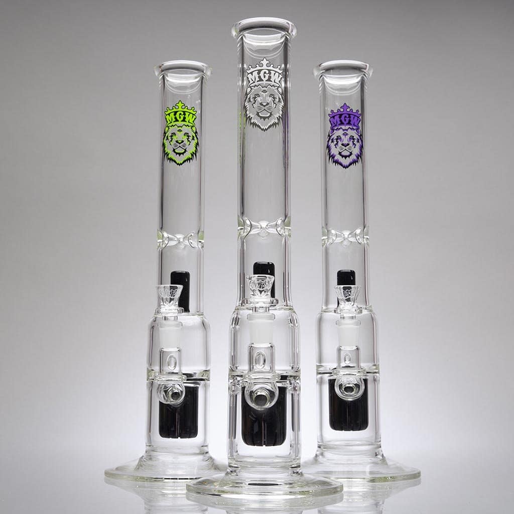 Mini CIRQ Triple Perc Bongs by Manifest Glassworks - Aqua Lab Technologies