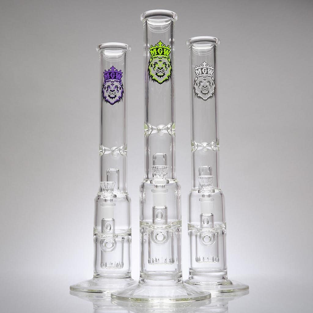 Mini Black CIRQ Double Perc Bong by Manifest Glassworks - Aqua Lab  Technologies