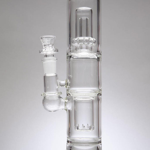 Mini Black CIRQ Double Perc Bong by Manifest Glassworks - Aqua Lab  Technologies