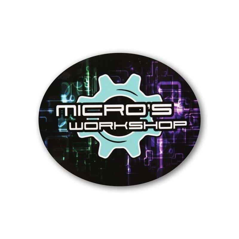 Micro Glass - Micro's Workshop Sticker