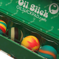 Oil Slick - Four Pack of Rasta Mix Slick Ball Minis - Aqua Lab Technologies