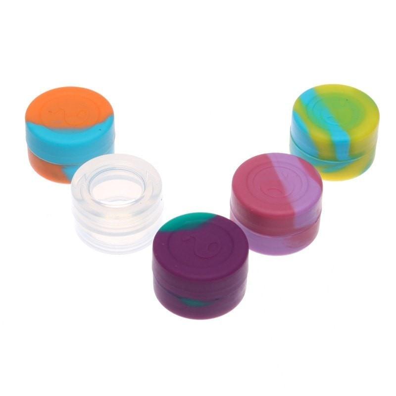 100 pack 3ML silicone wax container non stick Food Grade Silicone Oil  Kitchen Container Small Wax Containers silicone wax slicks Containers ( 3ML  wax containers 3ml : : Everything Else