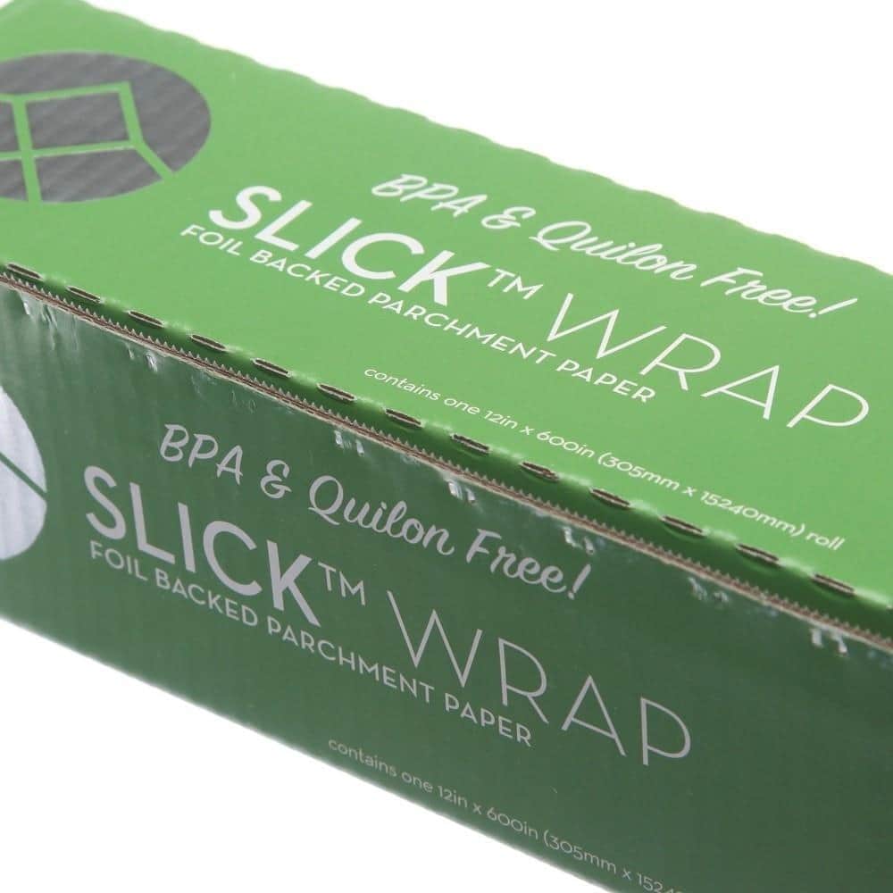  Oil Slick Wrap Foil Backed Parchment Paper 12”x600” Alternative  to Martha Wrap or Reynolds Pan Lining: Home & Kitchen