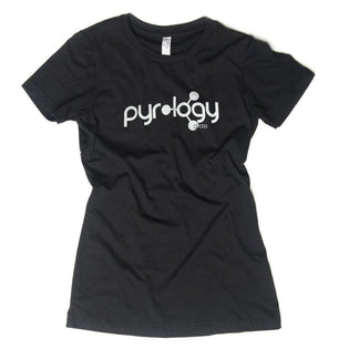 Pyrology Glass Girl's Black Medium Logo T-Shirt
