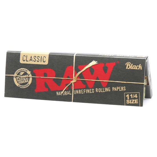 Black Classic Rolling Papers from RAW Papers