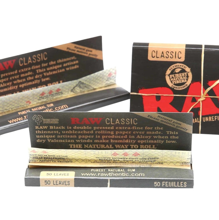 RAW Papers | Black Classic Rolling Papers - Aqua Lab Technologies