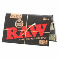 RAW - Black Classic Rolling Papers - Aqua Lab Technologies