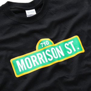 Rob Morrison - Black 710 Morrison St. T-Shirts - Aqua Lab Technologies