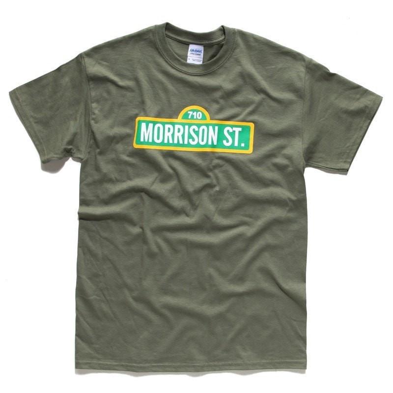 Rob Morrison - Green 710 Morrison St. T-Shirts