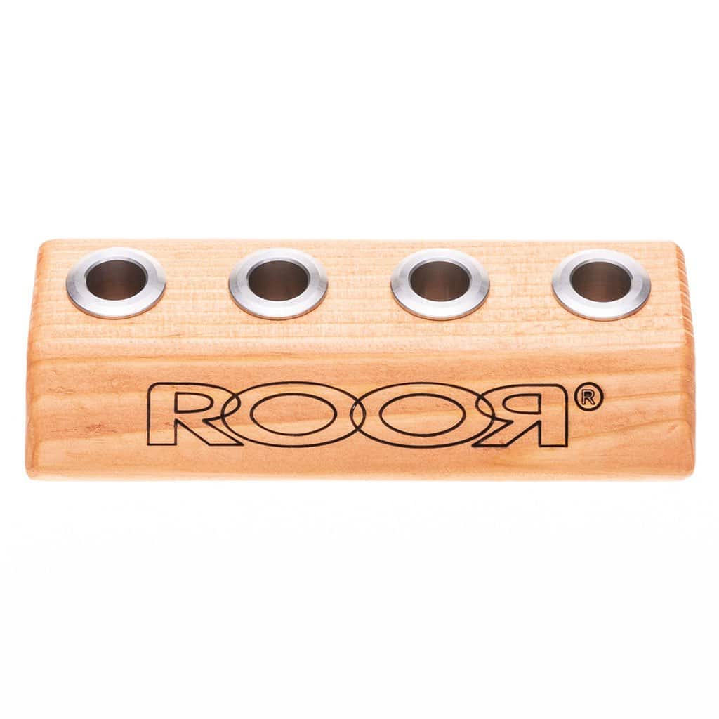 RooR Glass - 4-Hole Wood Bowl Holders - Aqua Lab Technologies