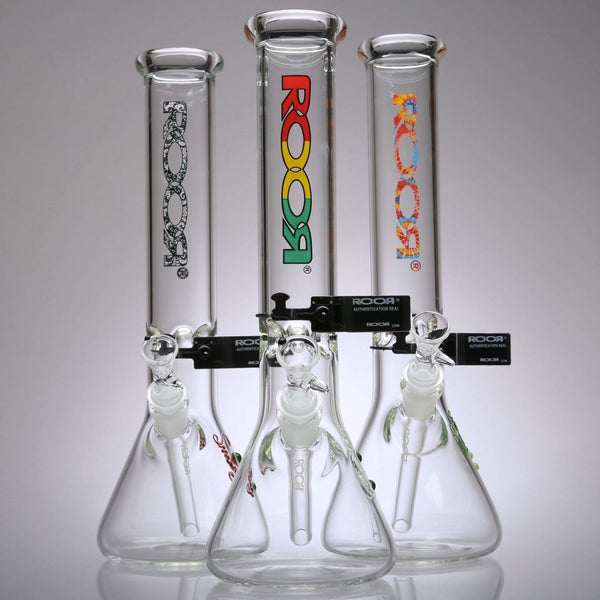 4-Hole Wood Bong Bowl Holders by RooR Glass - Aqua Lab Technologies