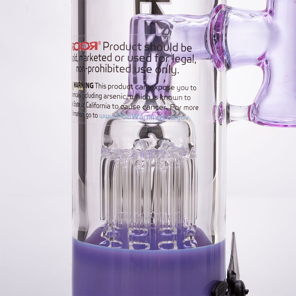 Colored Fixed 10-Arm Percolator Bong by RooR Tech Glass - Aqua Lab  Technologies