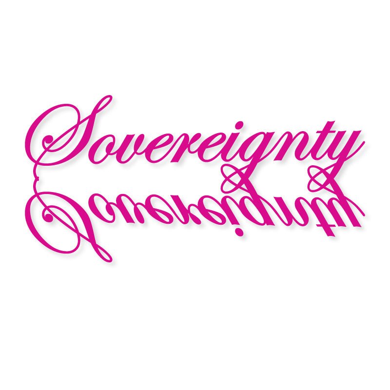 Sovereignty Glass - Large Reflection Stickers