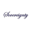 Sovereignty Glass - Small Blue Logo Sticker - Aqua Lab Technologies